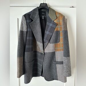 Smythe Multicolor Patchwork Blazer